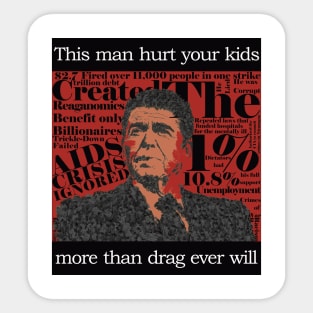 Pro-Drag, Anti-Reagan w/ The Crimes Sticker